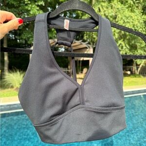 Free People Movement black sports bra